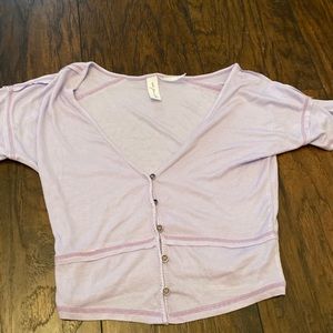 Urban Outfitters Brand Lilac Seemed Button up Top